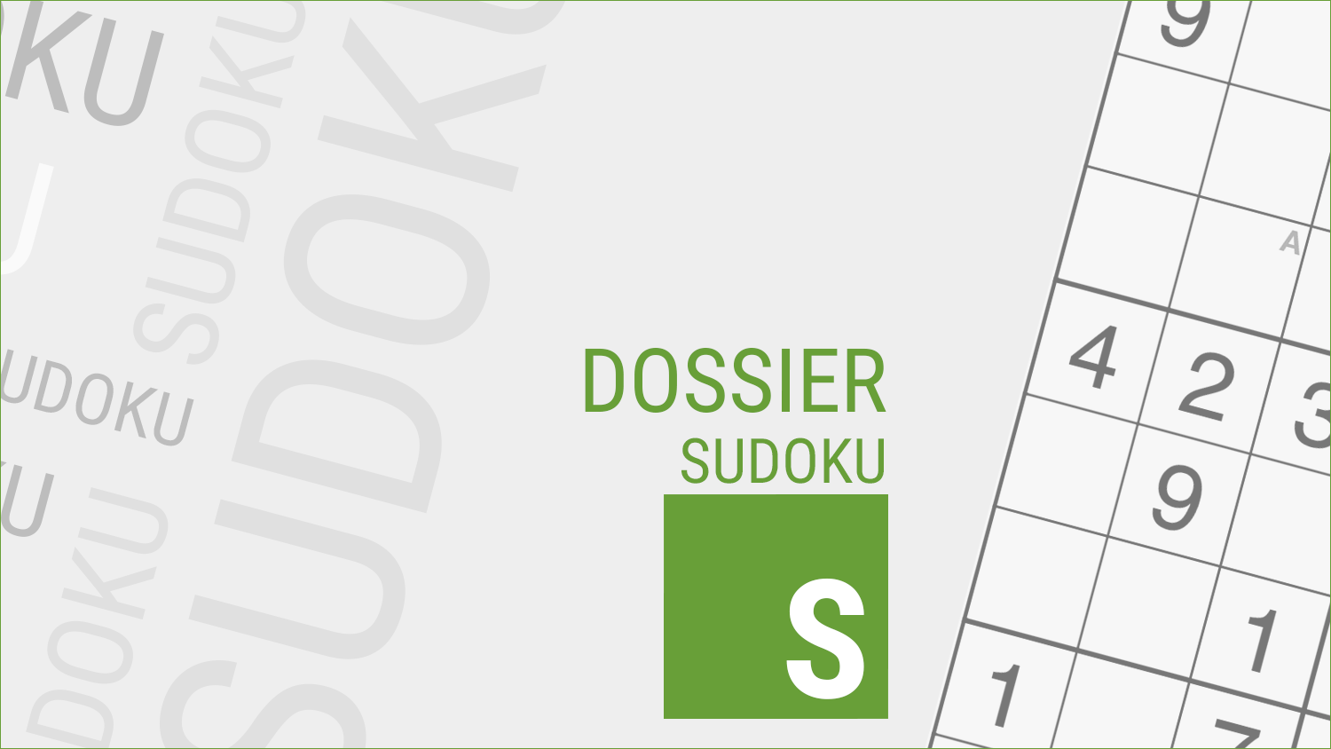 Dossier Sudoku...